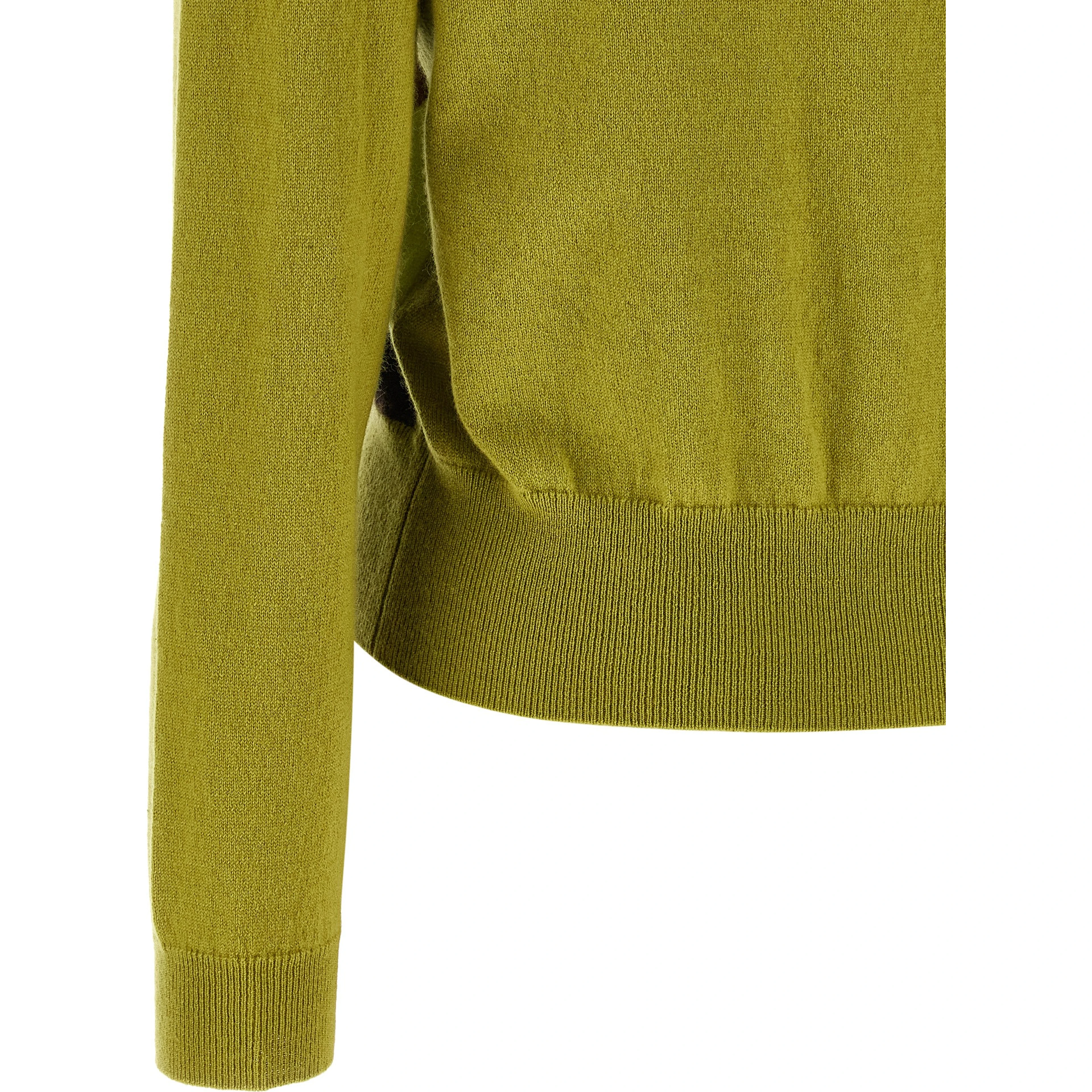 Bicolor Cashmere Cardigan