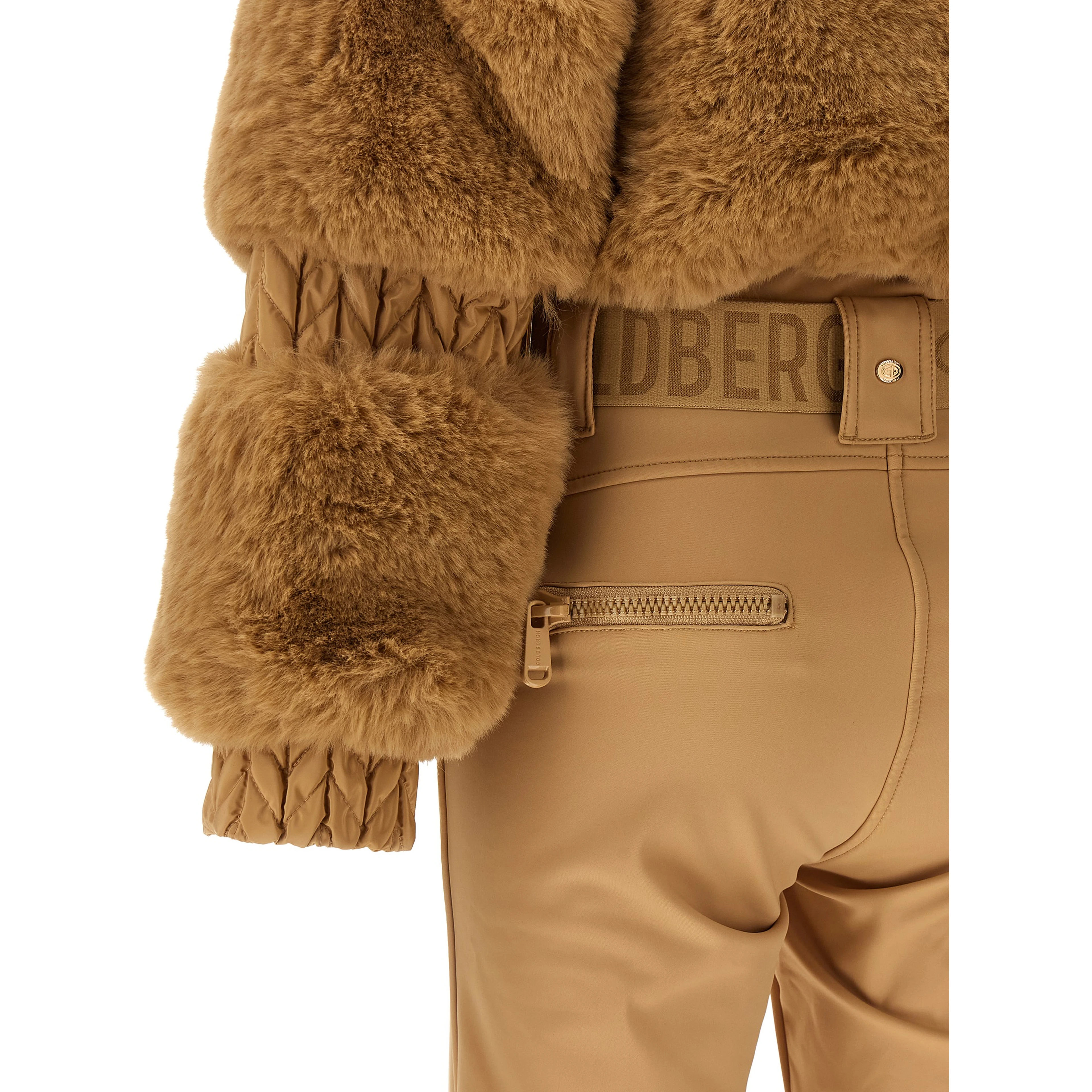 Beige Polyester Jumpsuit