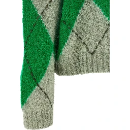 Bicolor Wool Cardigan