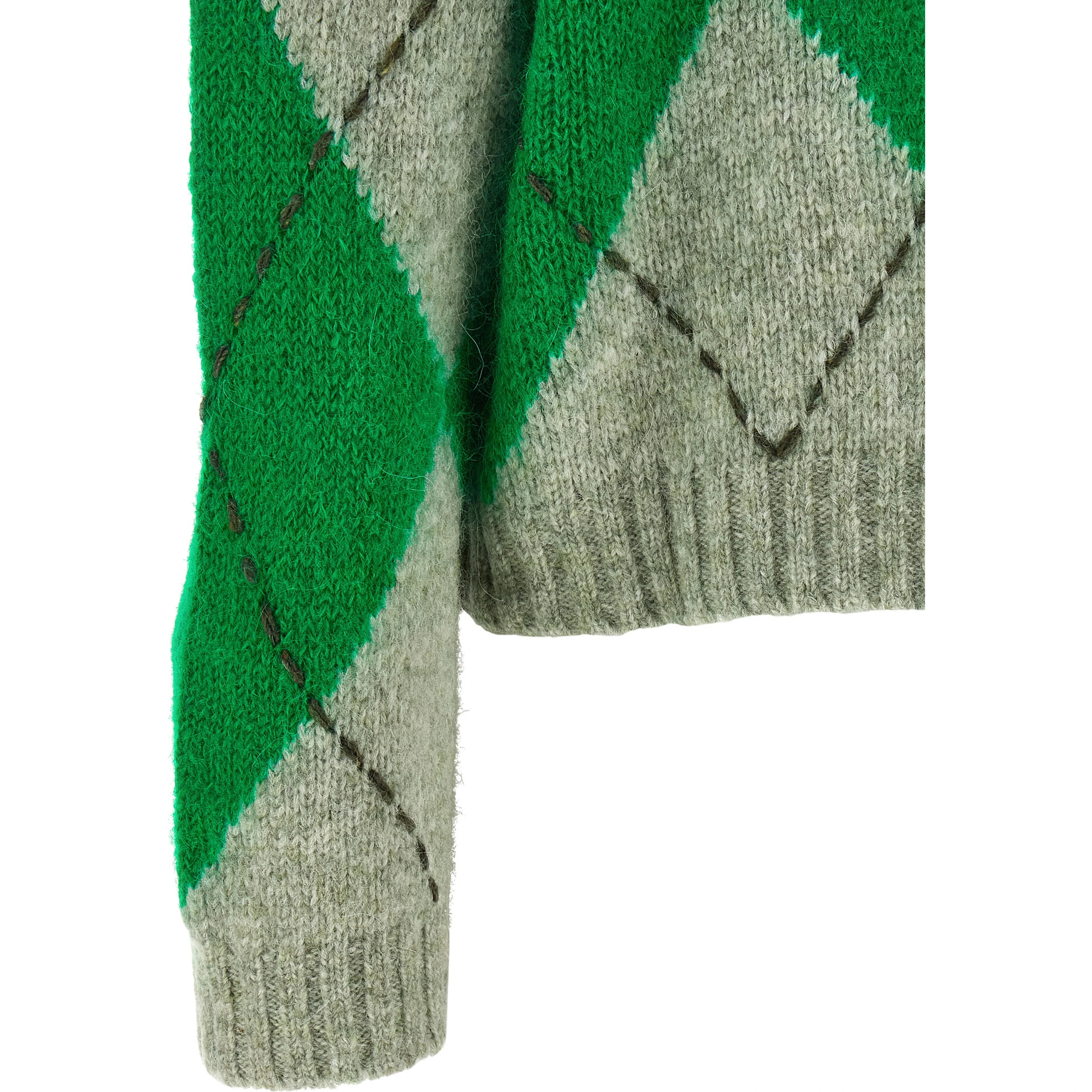 Bicolor Wool Cardigan