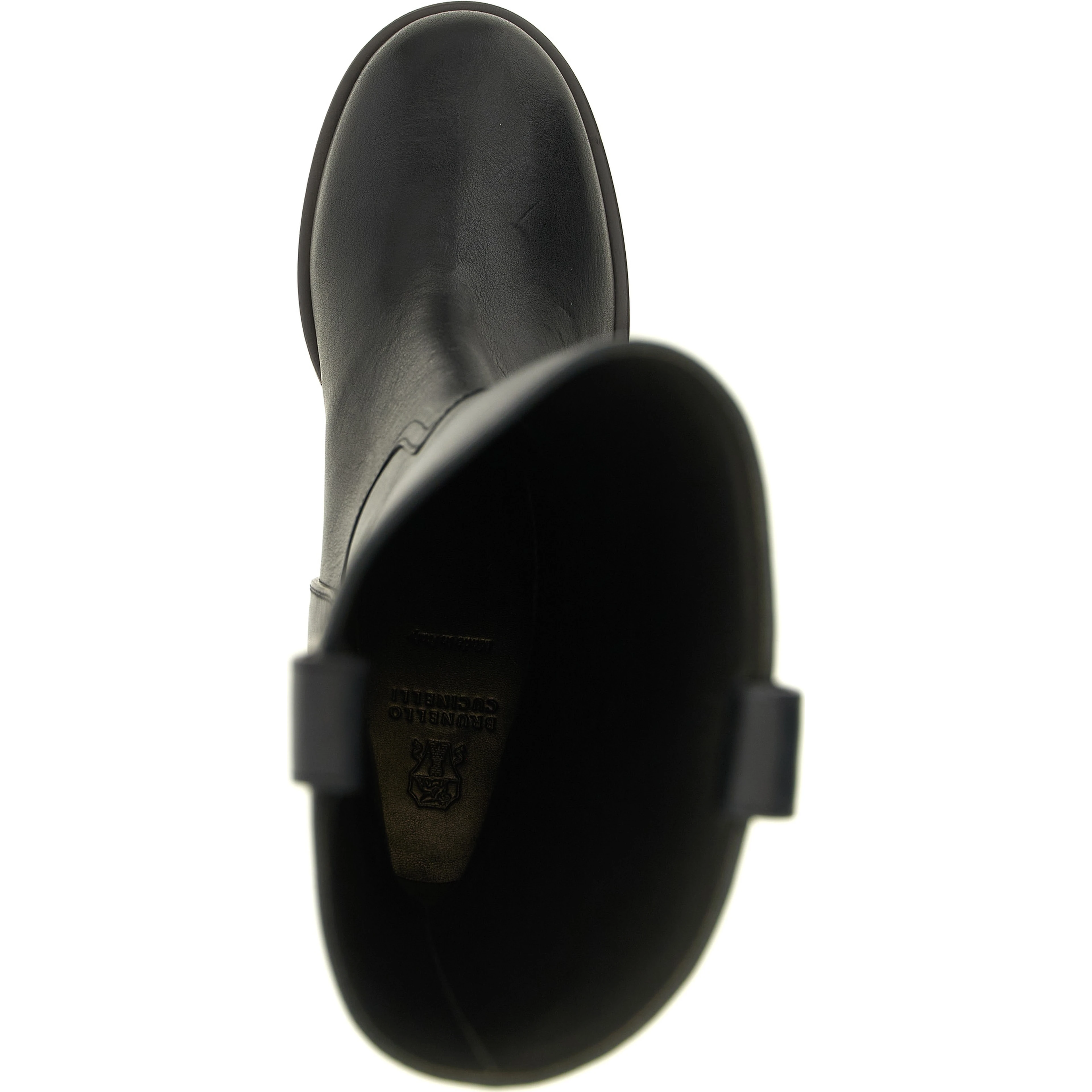Black Calfskin Over The Knee