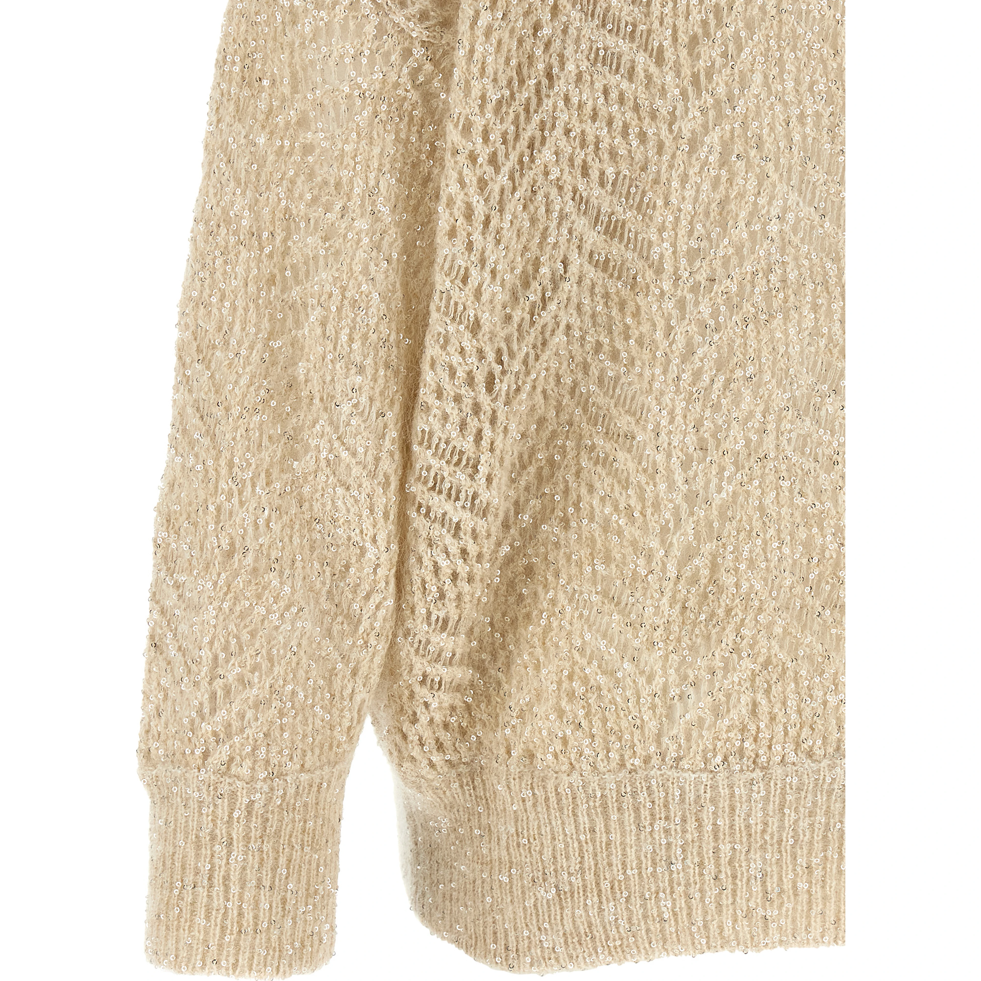 Beige Polyamide Cardigan