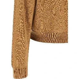 Beige Cashmere Cardigan