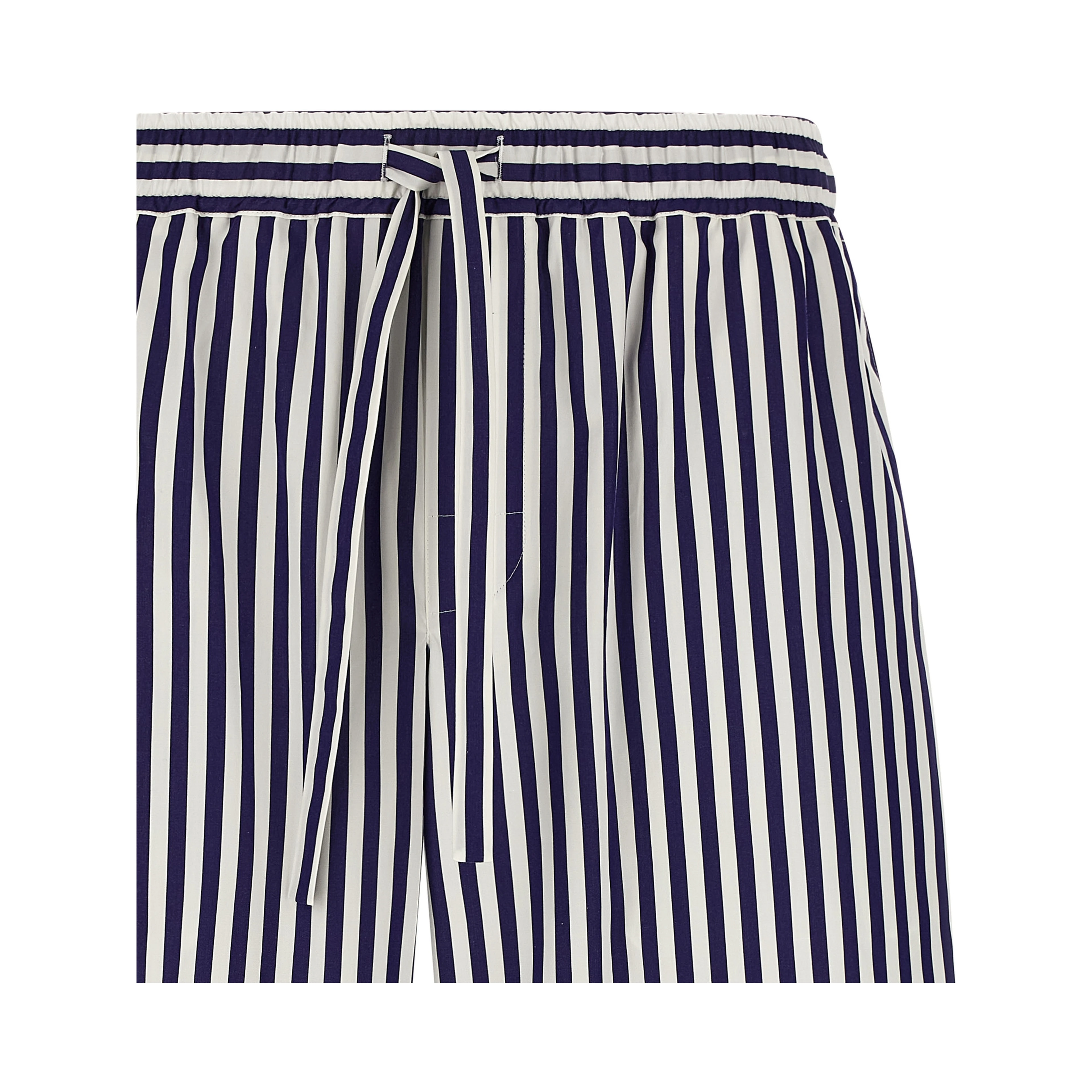 Blue Cotton Bermuda Shorts