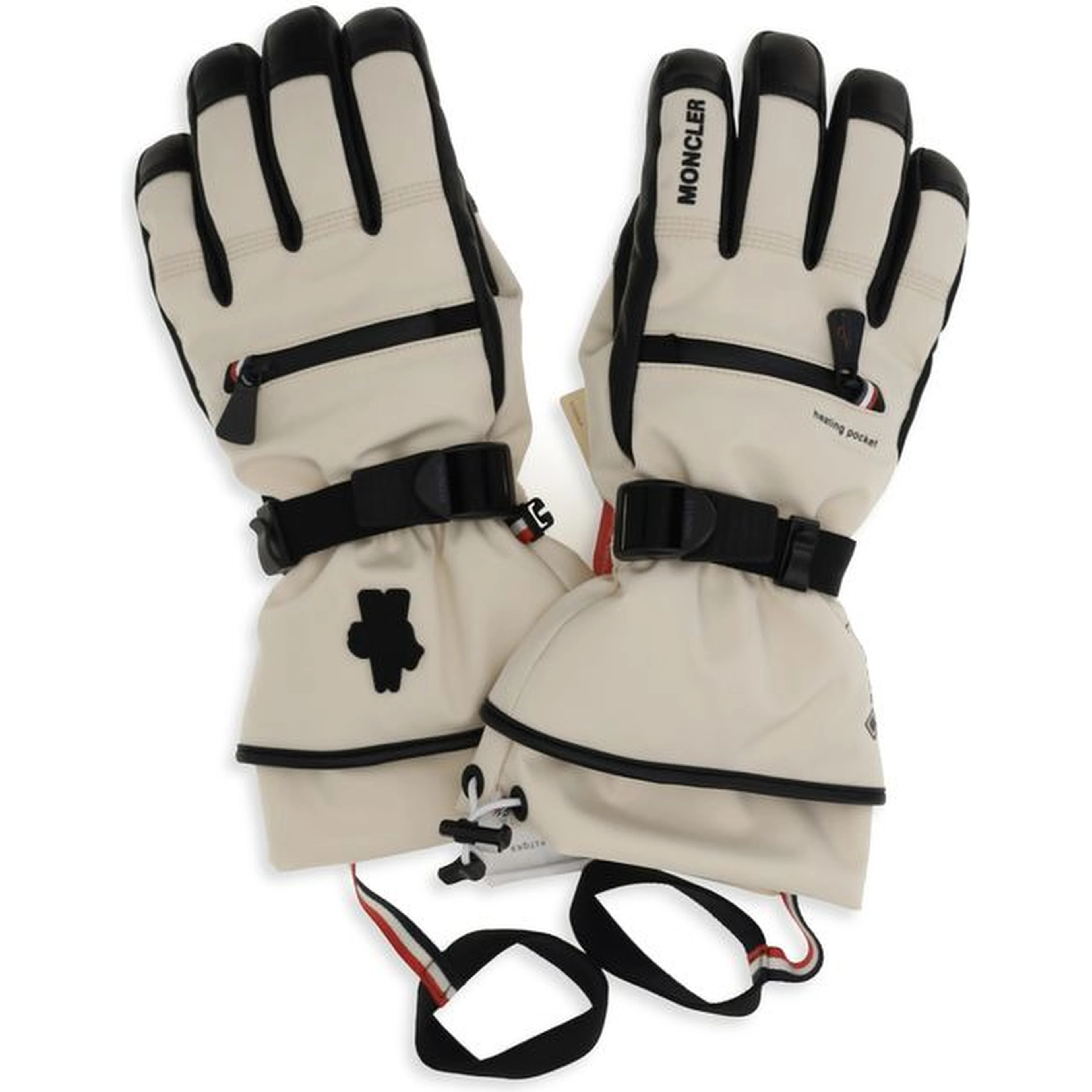 Beige Polyamide Gloves