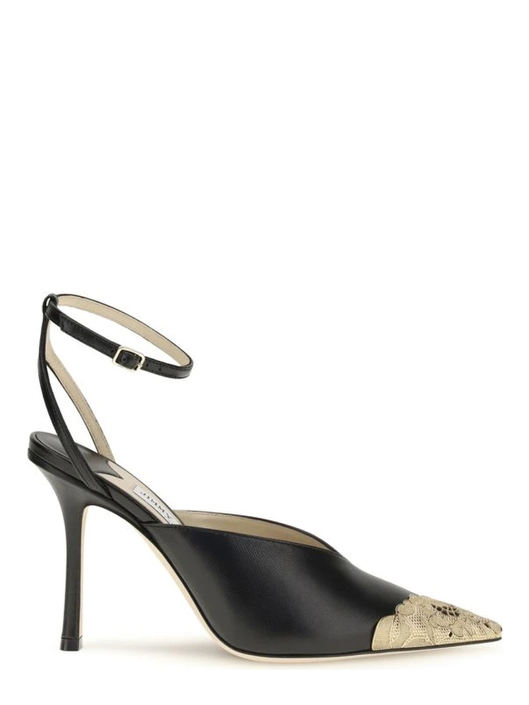 Black Calf Leather Bos Taurus High Heel Pumps