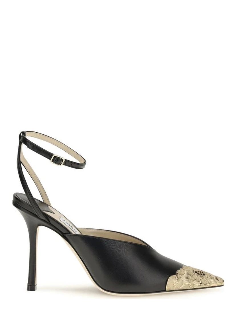 Black Calf Leather Bos Taurus High Heel Pumps