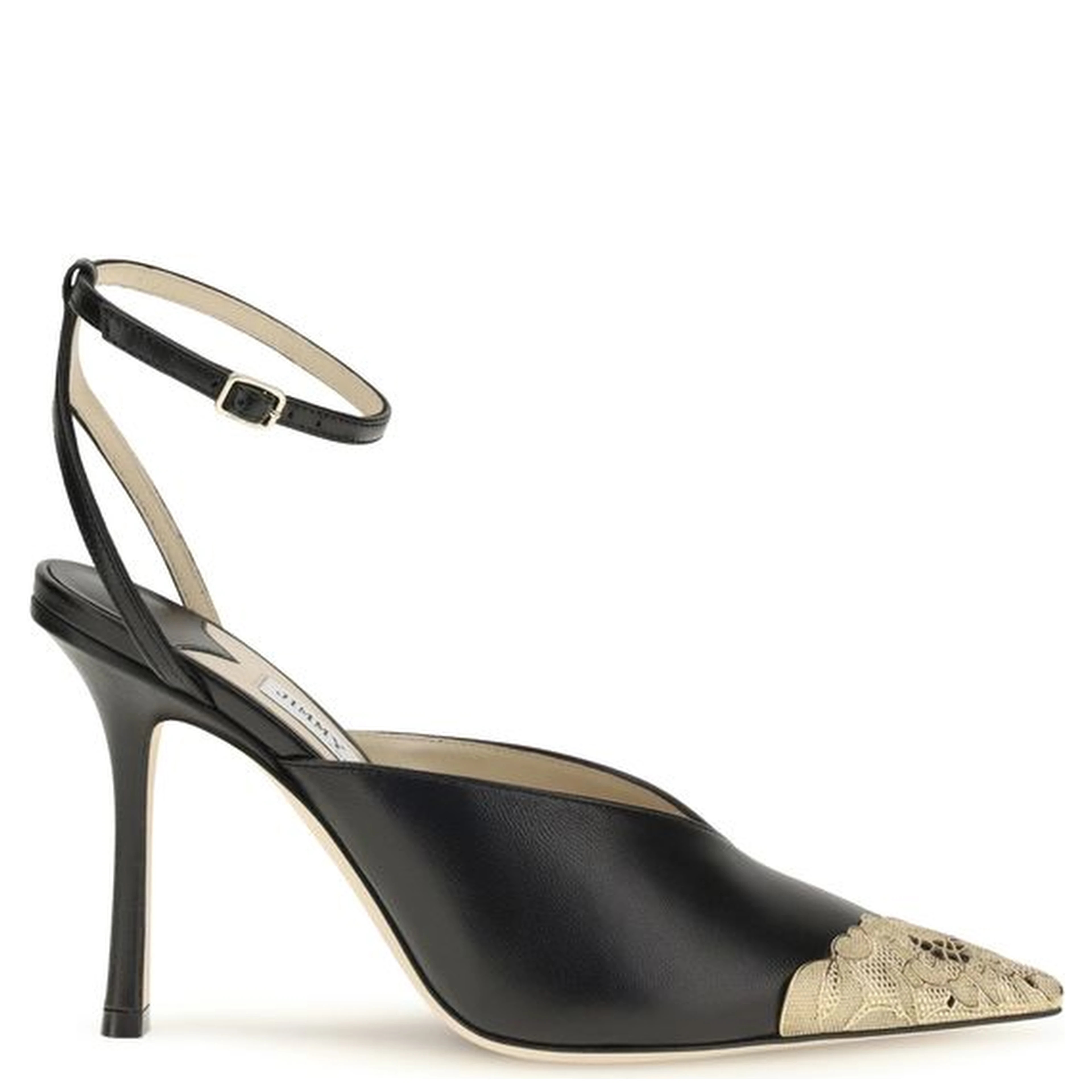 Black Calf Leather Bos Taurus High Heel Pumps