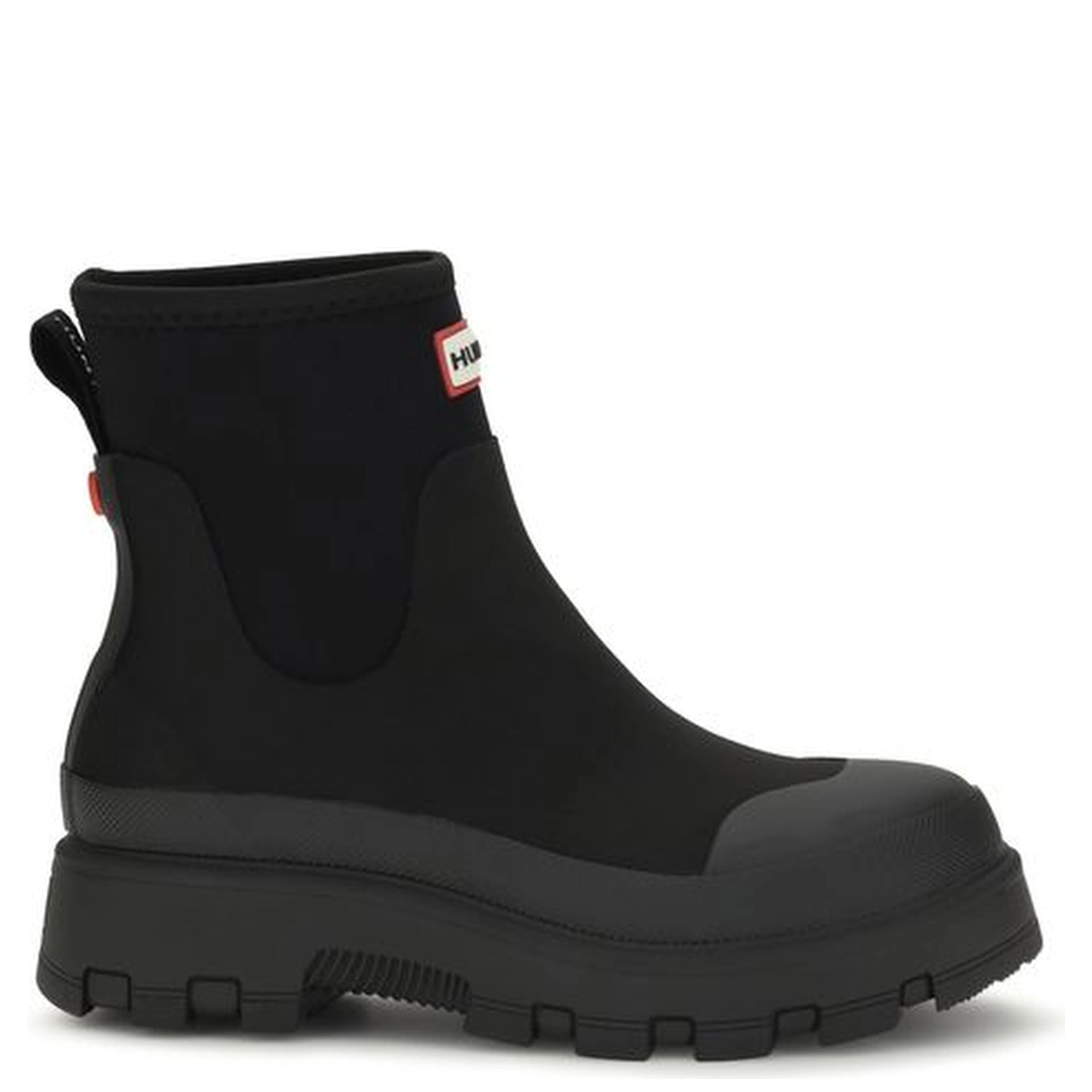 Black Rubber Chelsea Boots