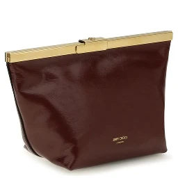 Bordeaux Calf Leather Bos Taurus Clutch Bag