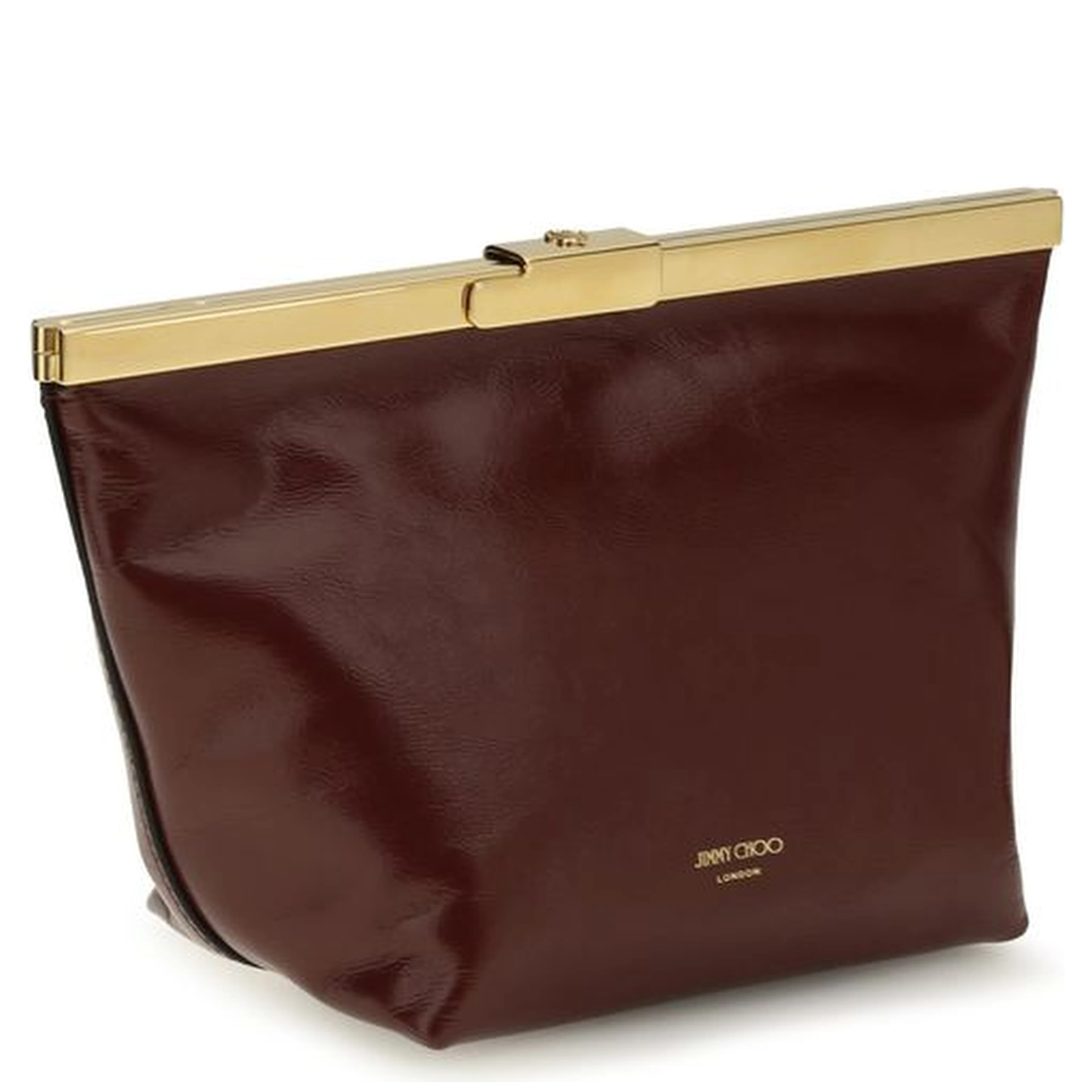 Bordeaux Calf Leather Bos Taurus Clutch Bag
