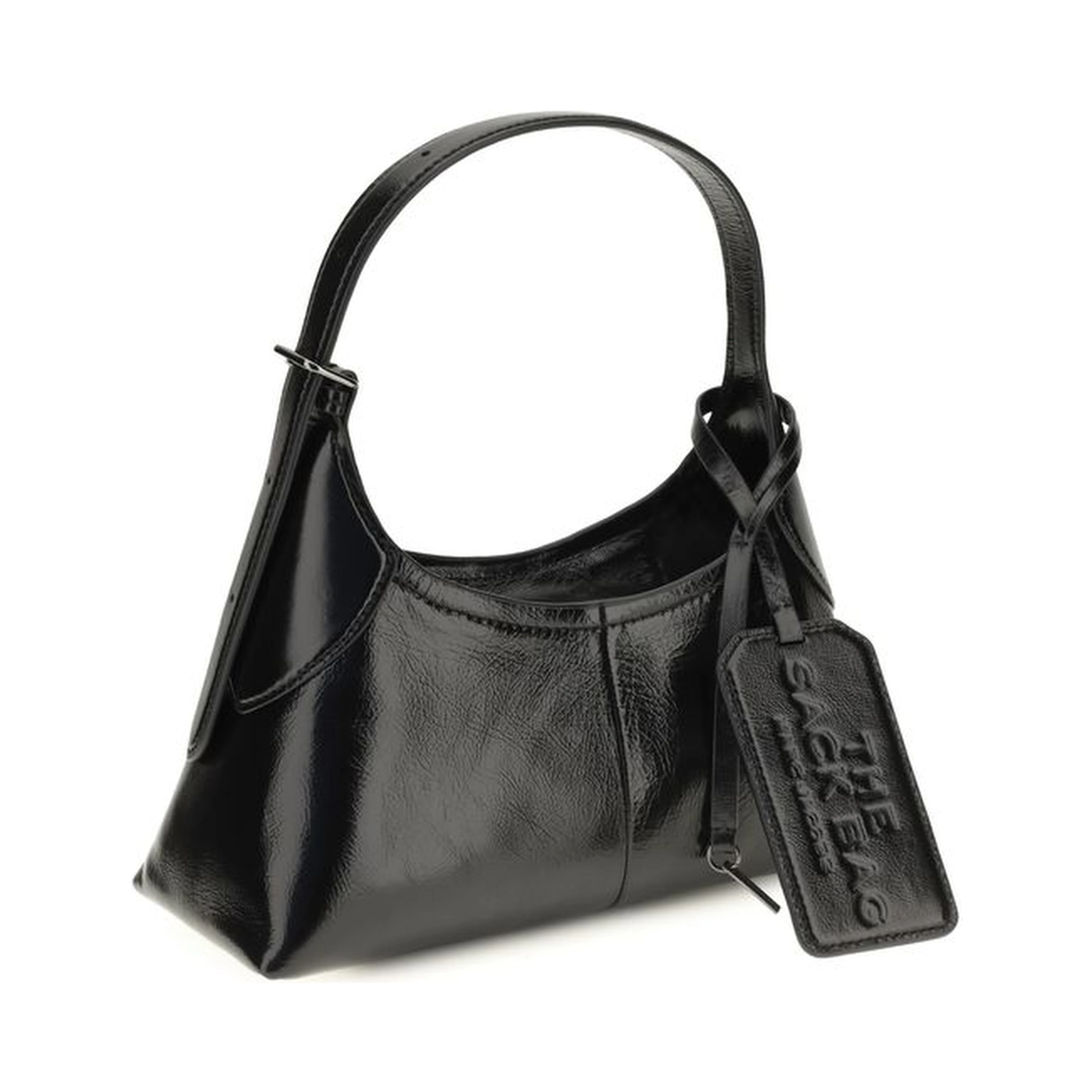 Black Calf Leather Bos Taurus Shoulder Bag