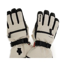 Beige Polyamide Gloves