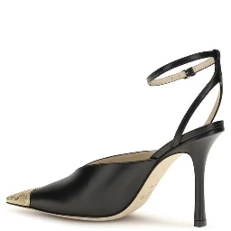 Black Calf Leather Bos Taurus High Heel Pumps