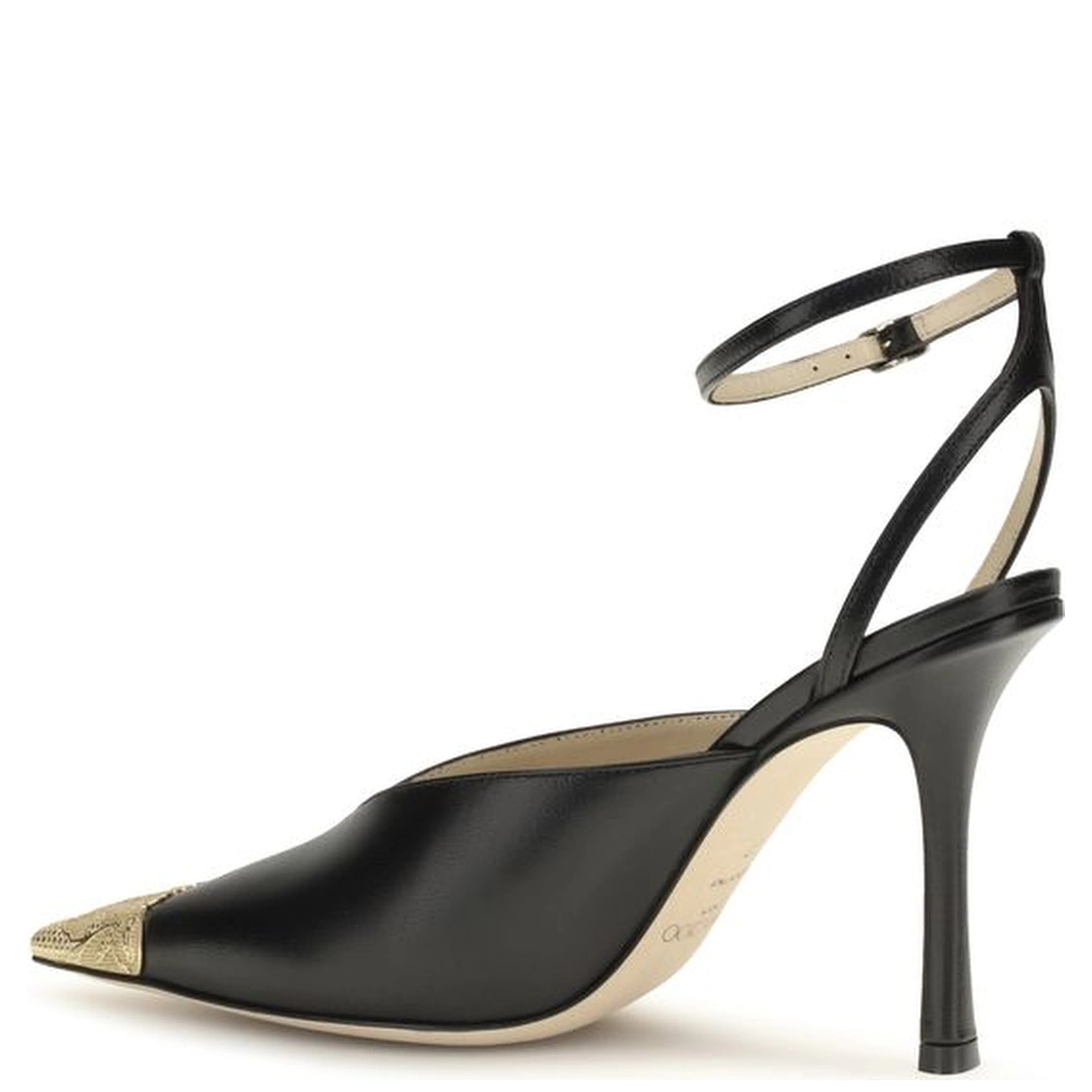 Black Calf Leather Bos Taurus High Heel Pumps