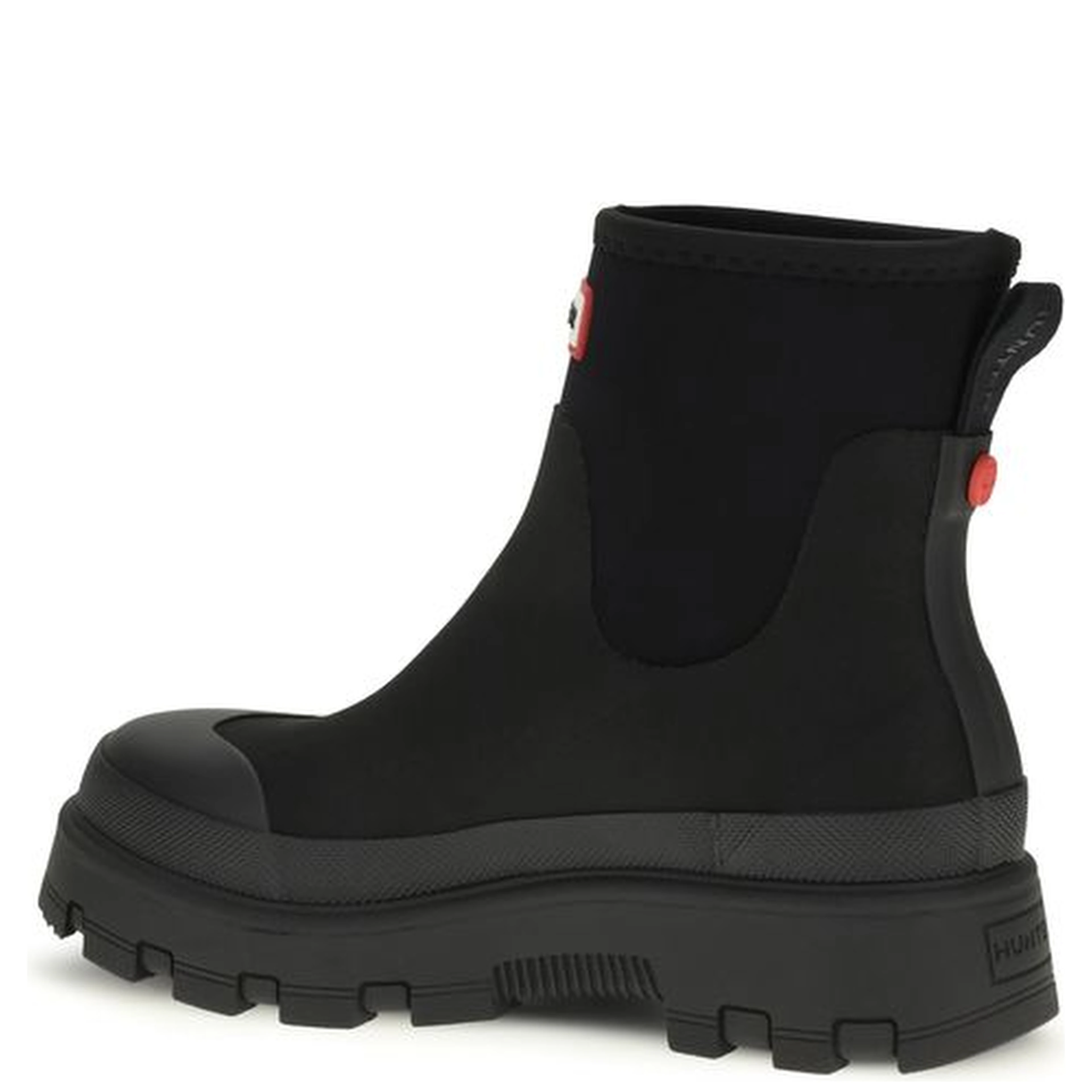 Black Rubber Chelsea Boots