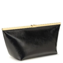 Black Calf Leather Bos Taurus Clutch Bag