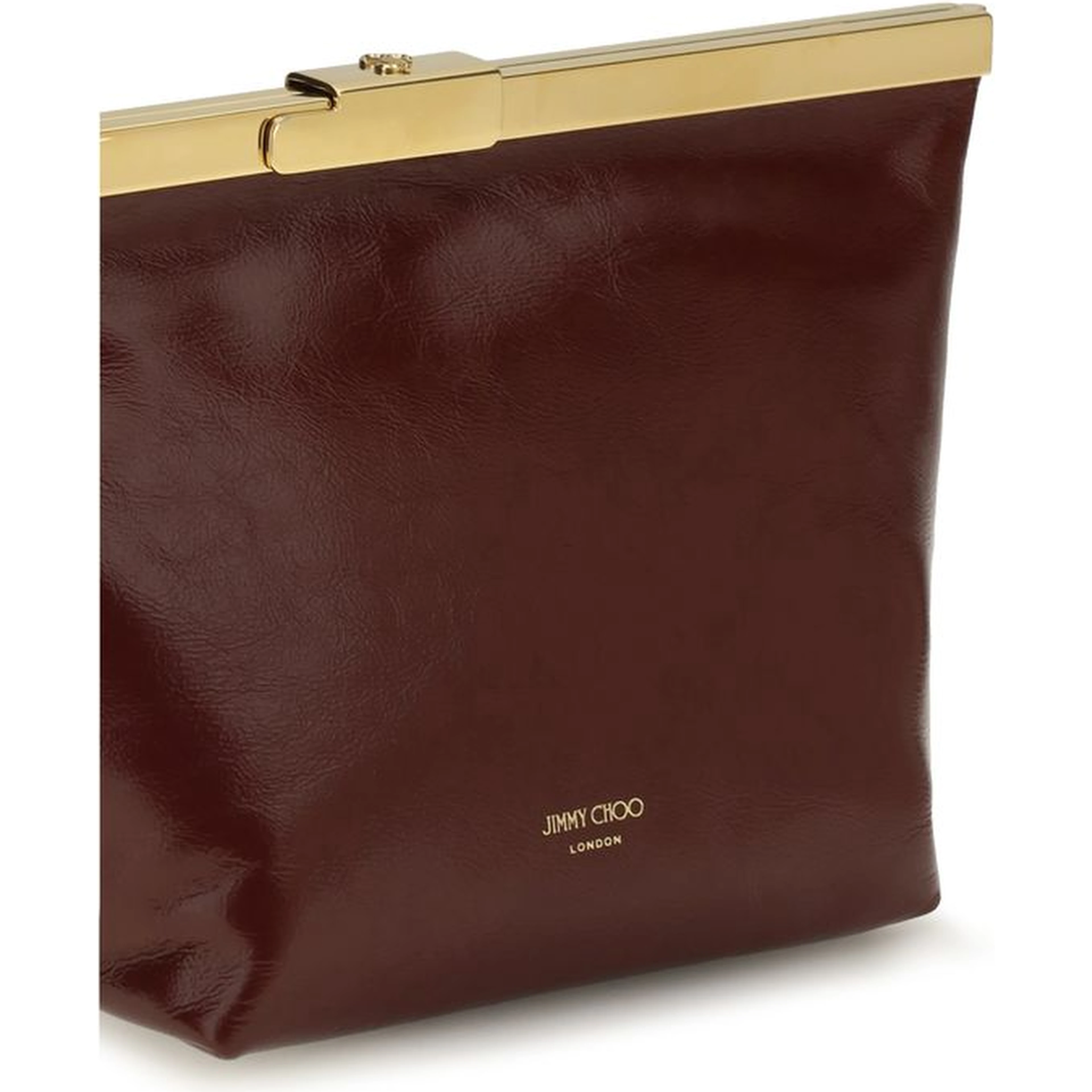 Bordeaux Calf Leather Bos Taurus Clutch Bag