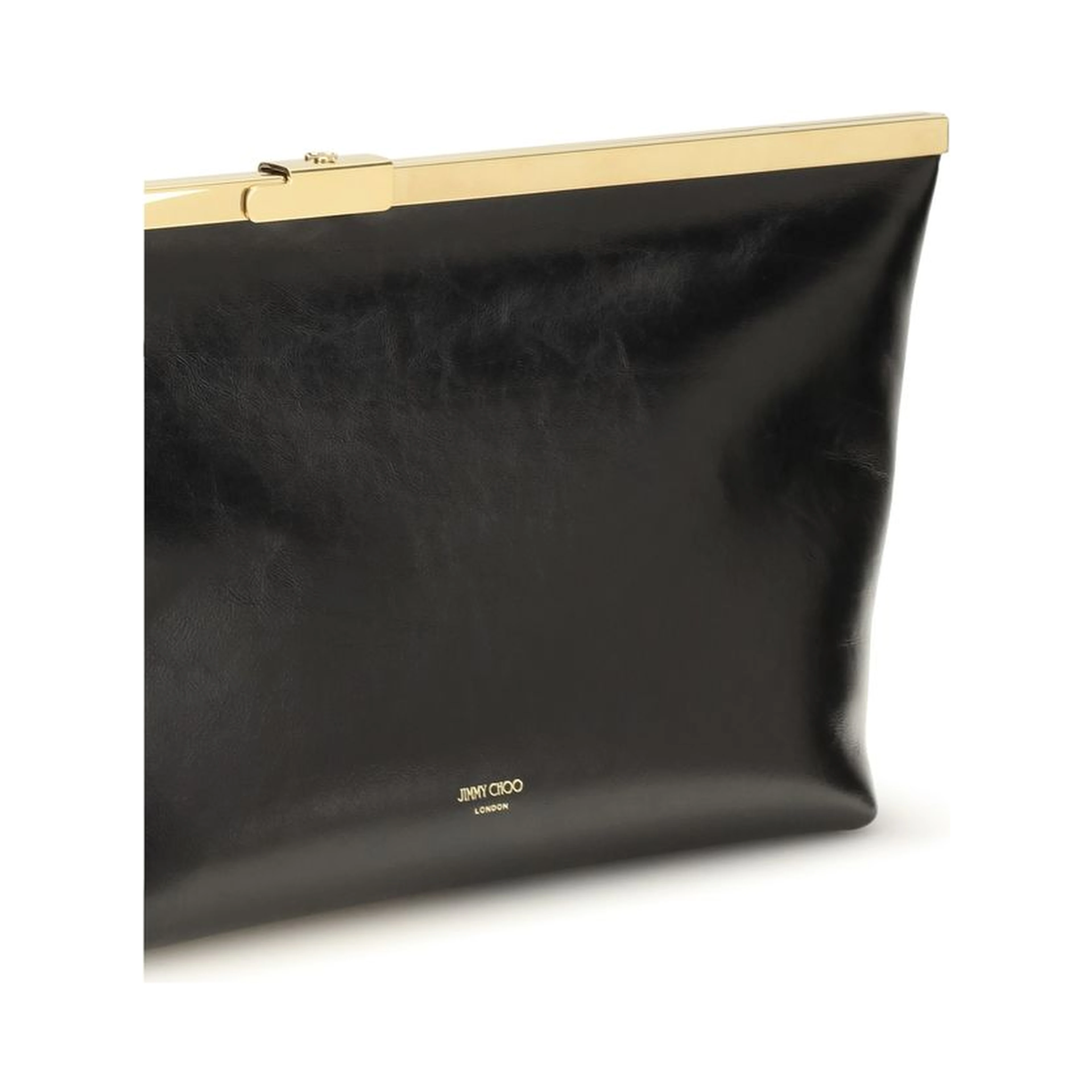 Black Calf Leather Bos Taurus Clutch Bag