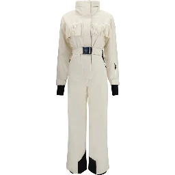 White Polyester Jumpsuit