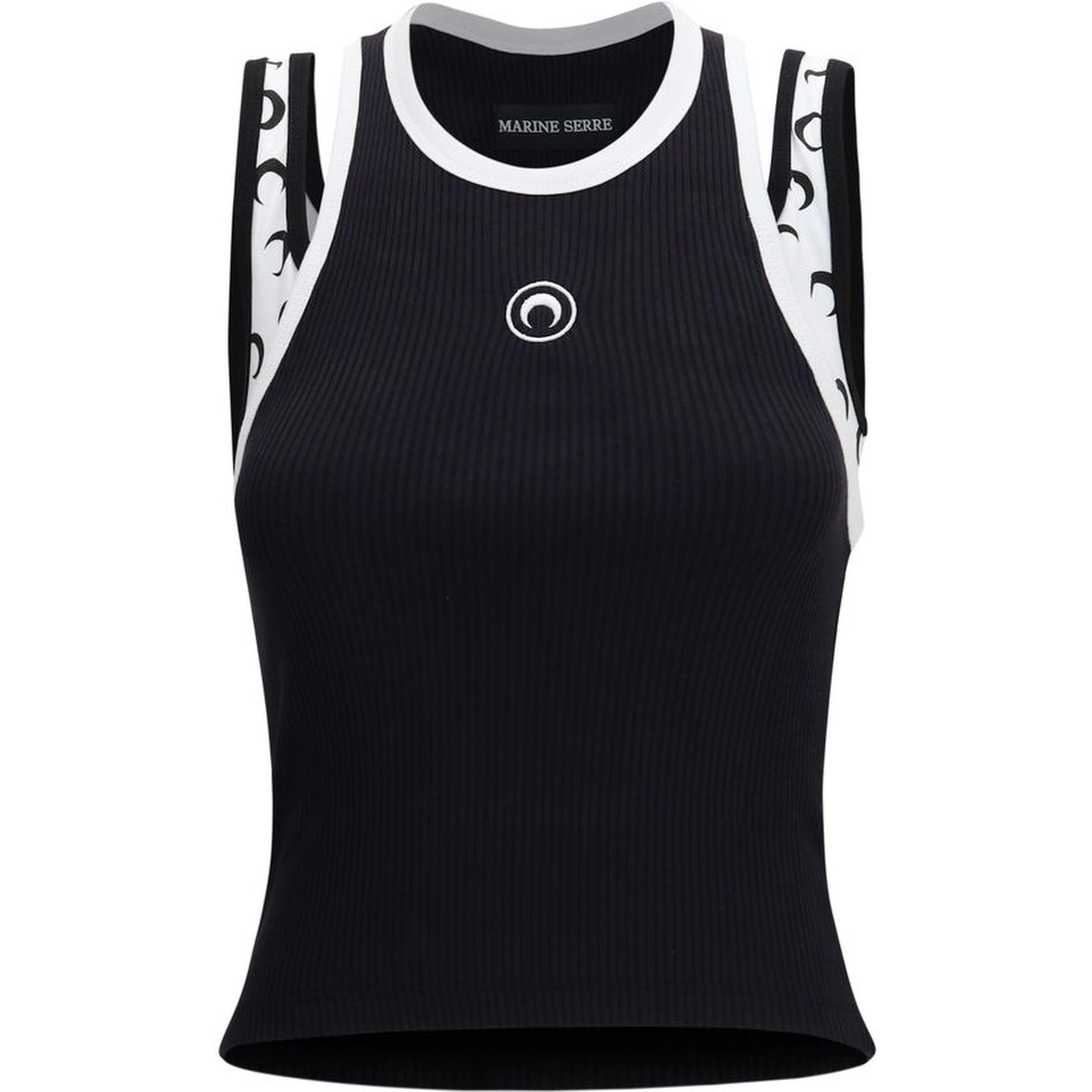 Black Organic Cotton Sleeveles T-Shirt