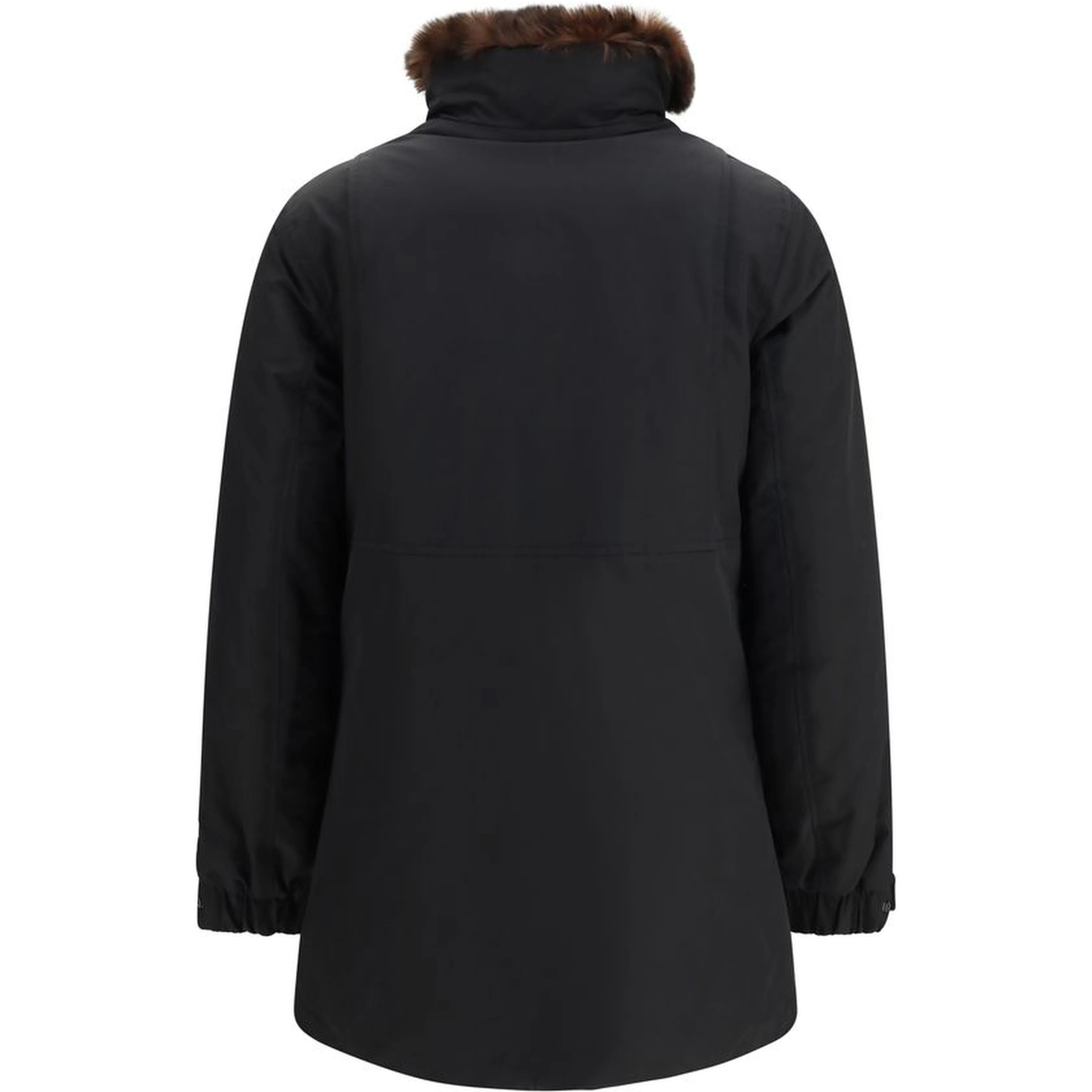 Black Cotton Full-Length Jacket