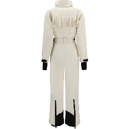 White Polyester Jumpsuit
