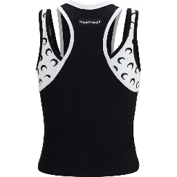 Black Organic Cotton Sleeveles T-Shirt