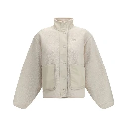 White Recycled Polyester Shell Jacket