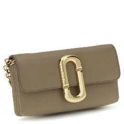 Beige Calf Leather Bos Taurus Wallet