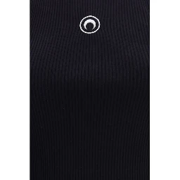 Black Organic Cotton Sleeveles T-Shirt