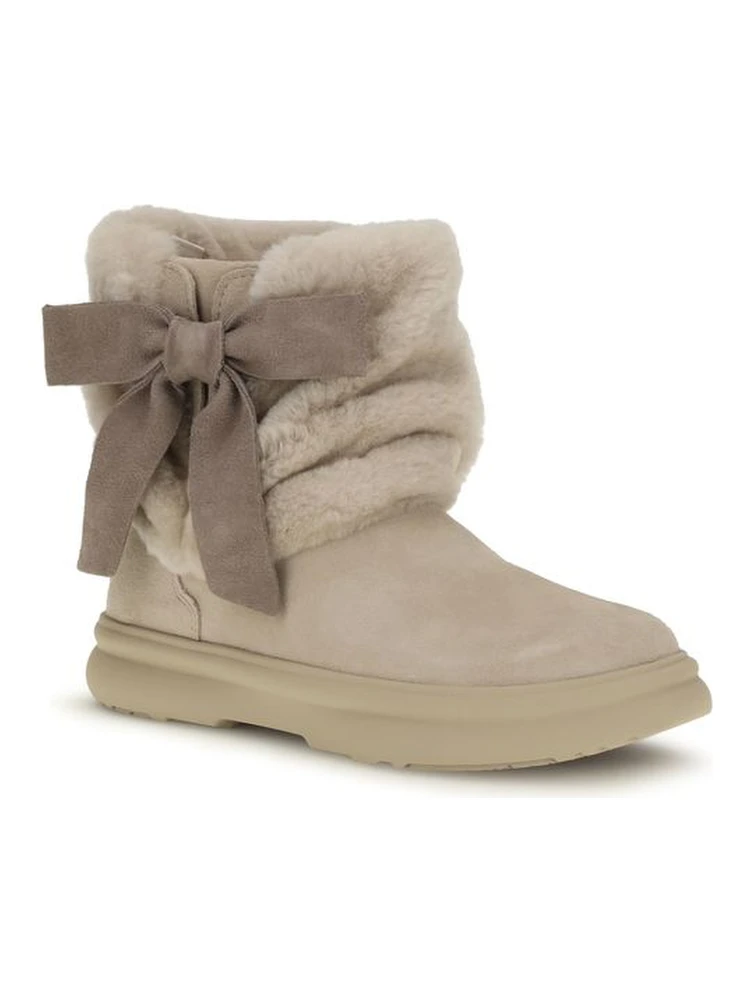 Beige Suede Leather Ankle Boots alternative