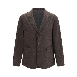 Brown Wool Oves Aries Full-Length Jacket