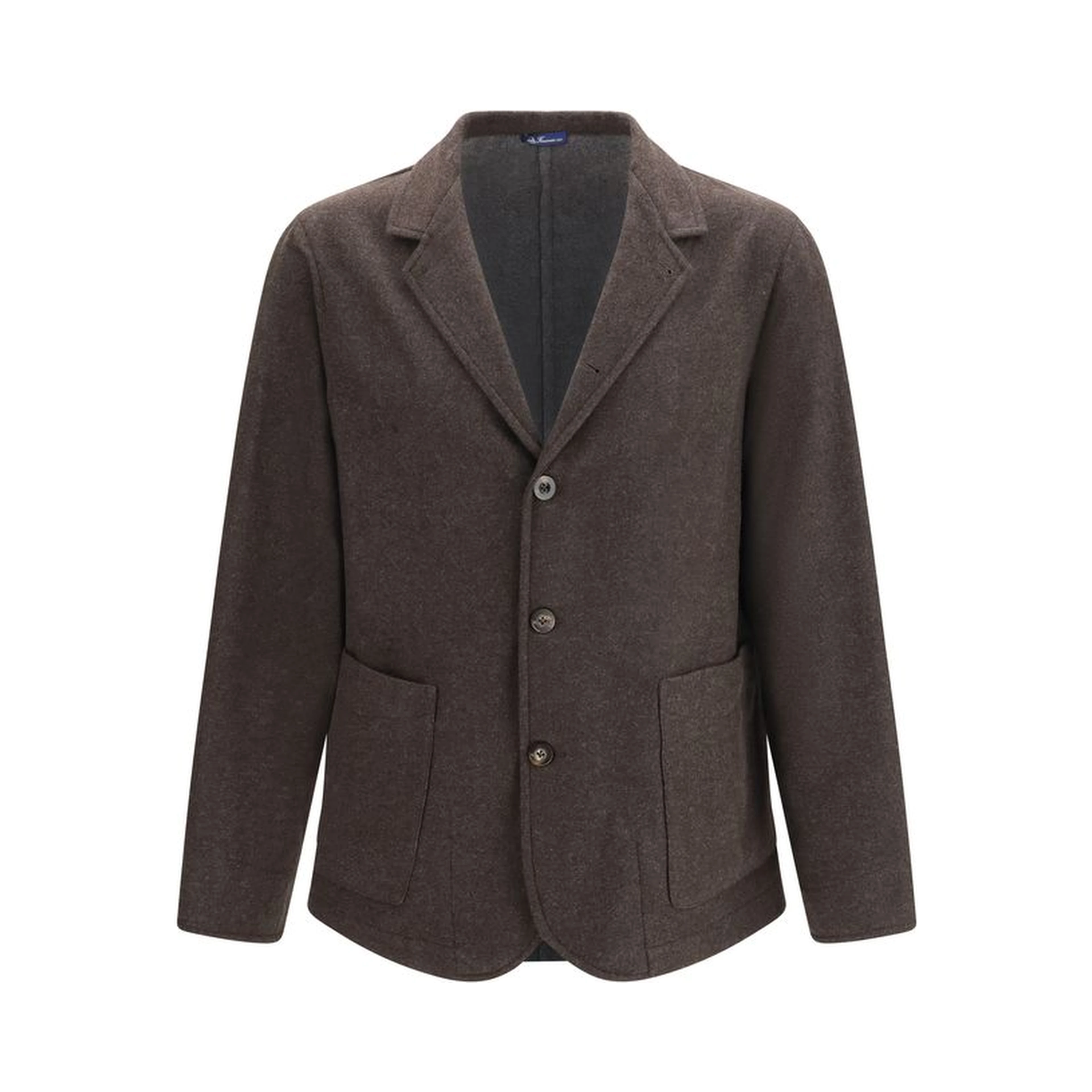 Brown Wool Oves Aries Full-Length Jacket
