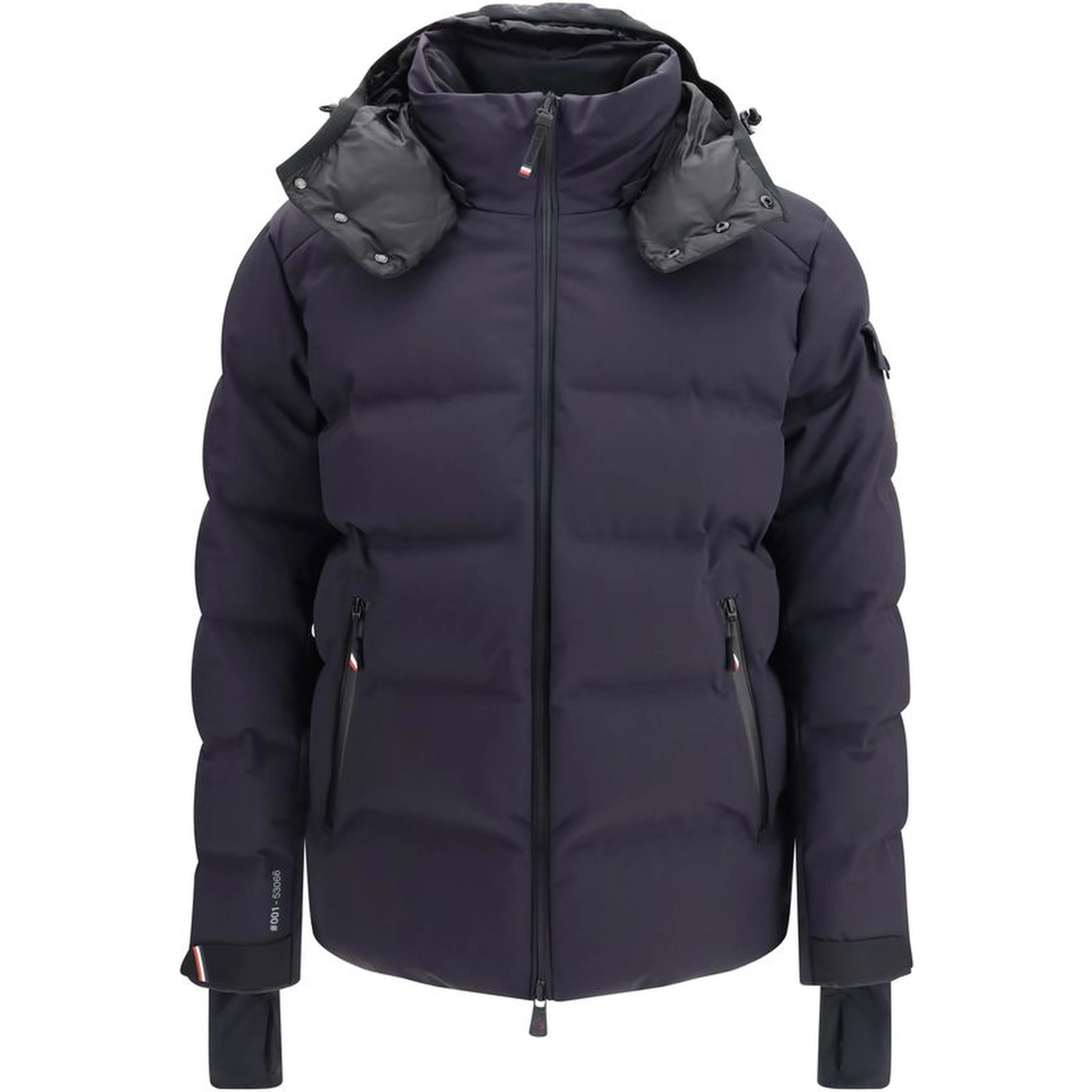 Blue Polyamide Full-Length Jacket