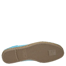 Blue Leather Espadrilles