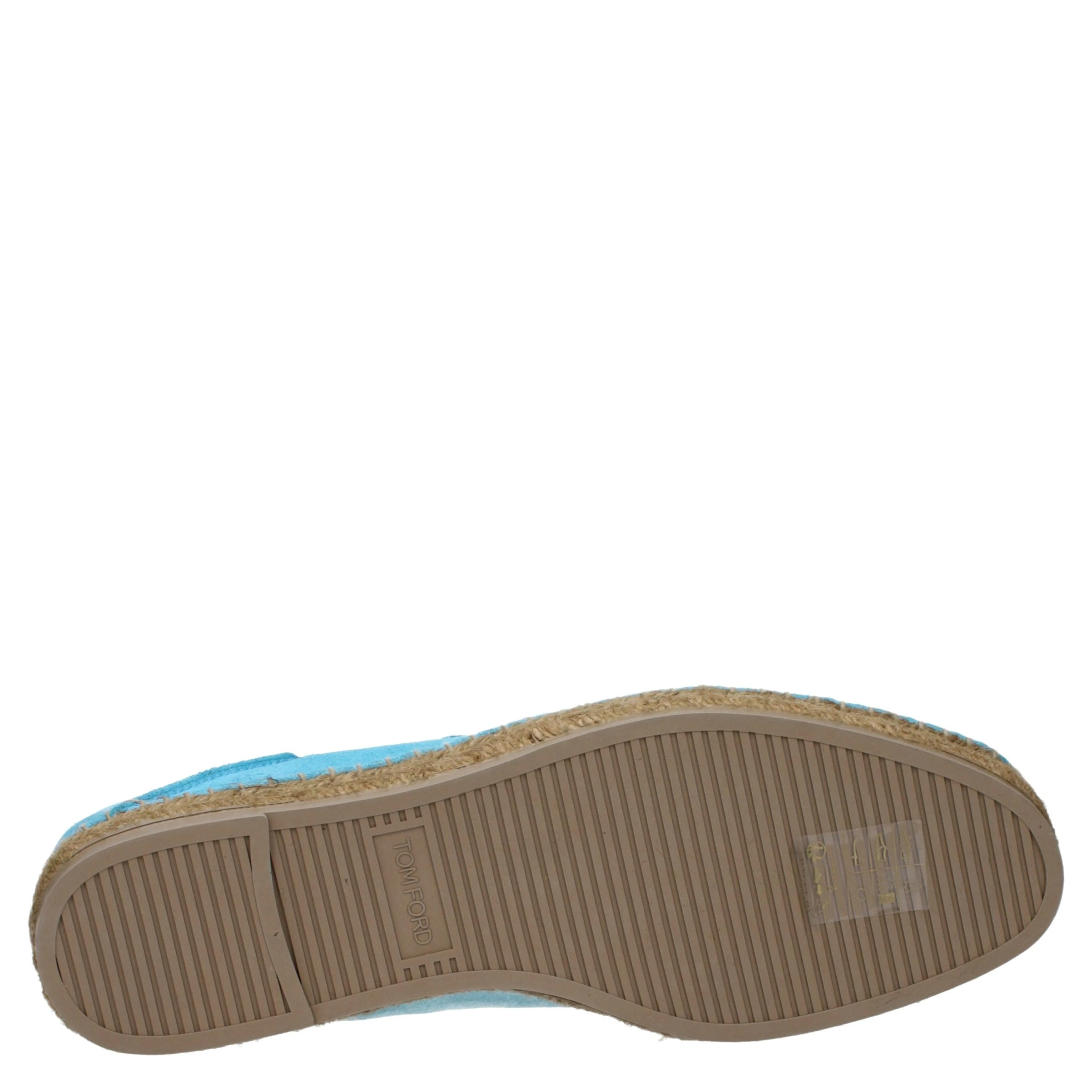 Blue Leather Espadrilles