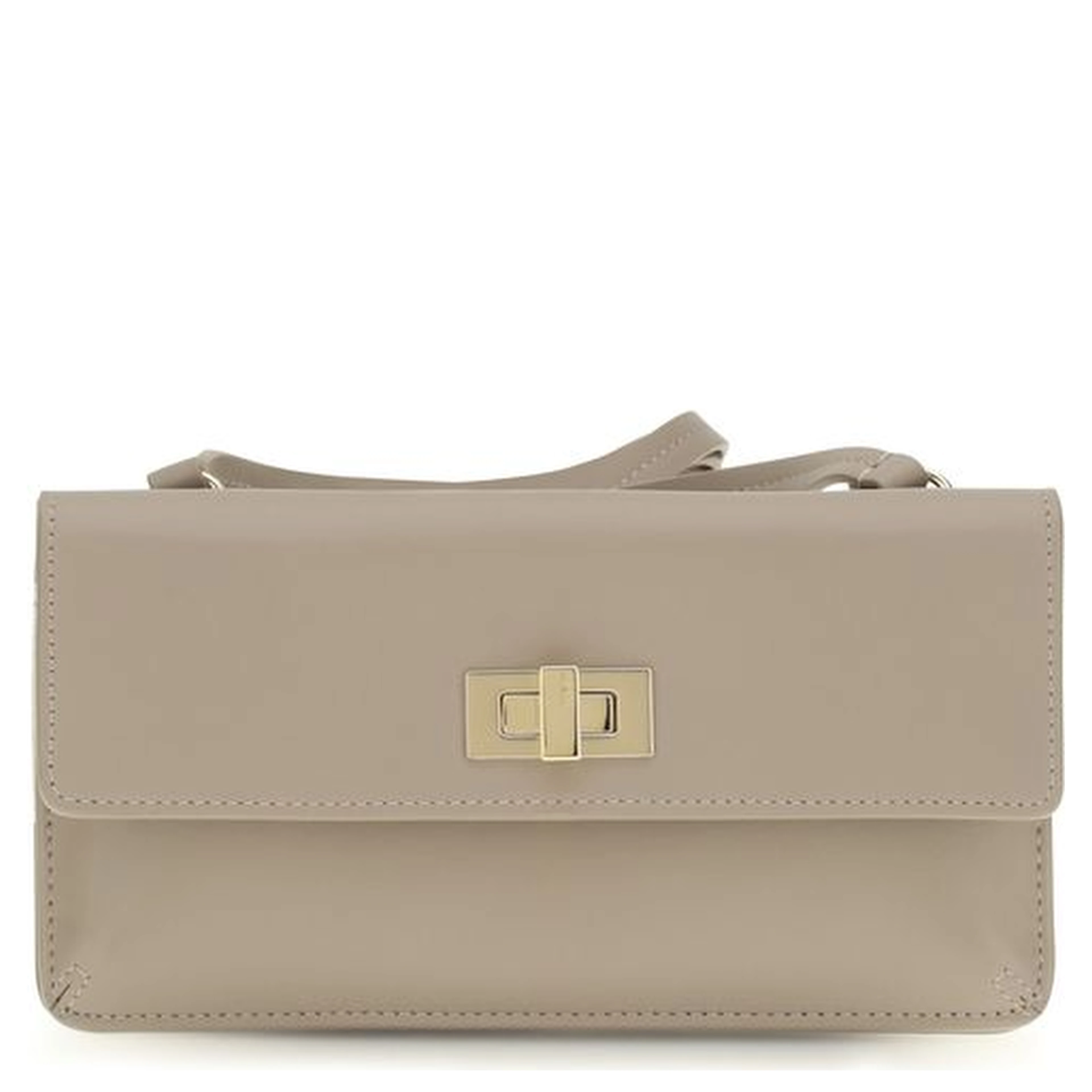 Beige Calf Leather Bos Taurus Wallet