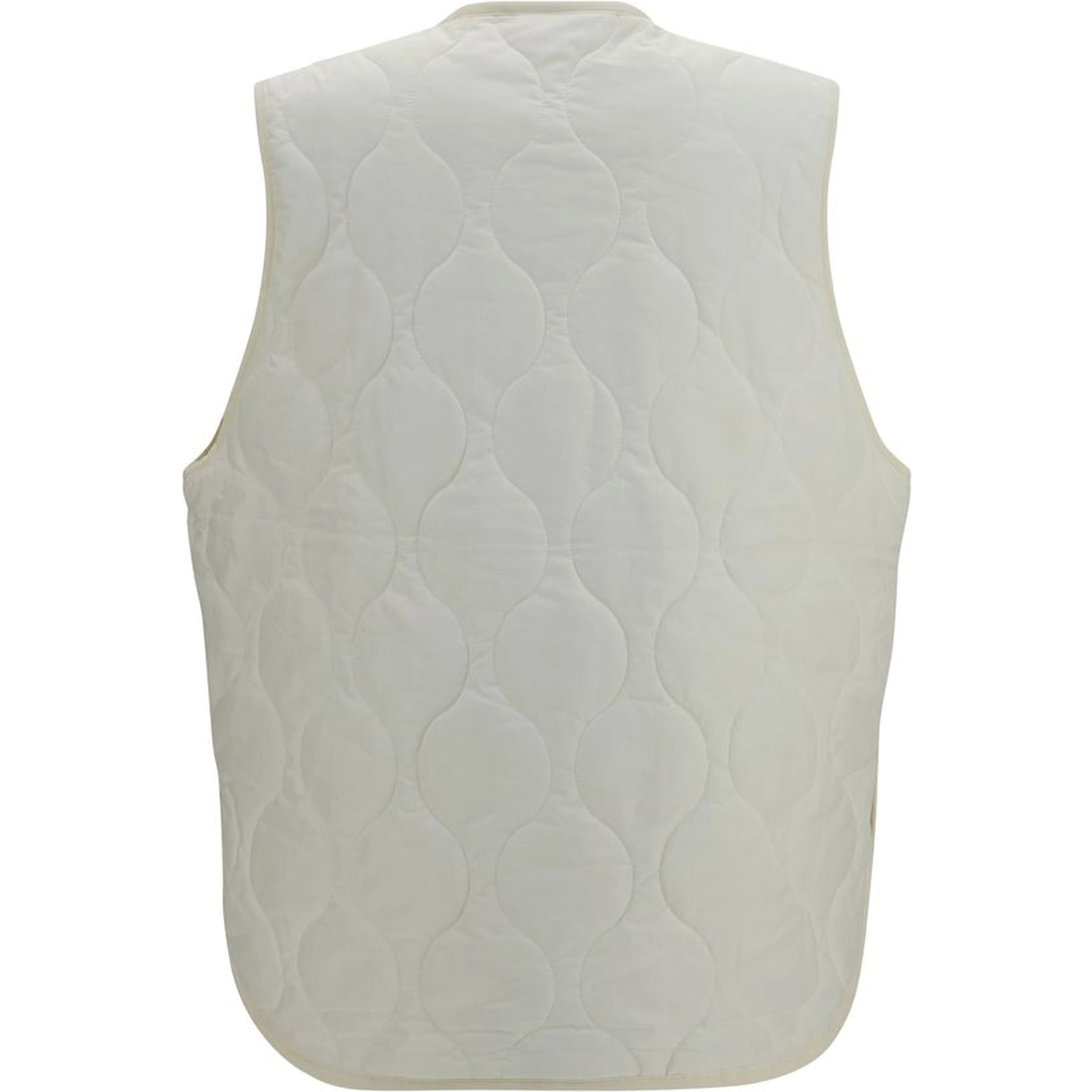 White Polyamide Sleeveless Jacket