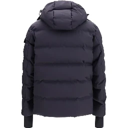 Blue Polyamide Full-Length Jacket