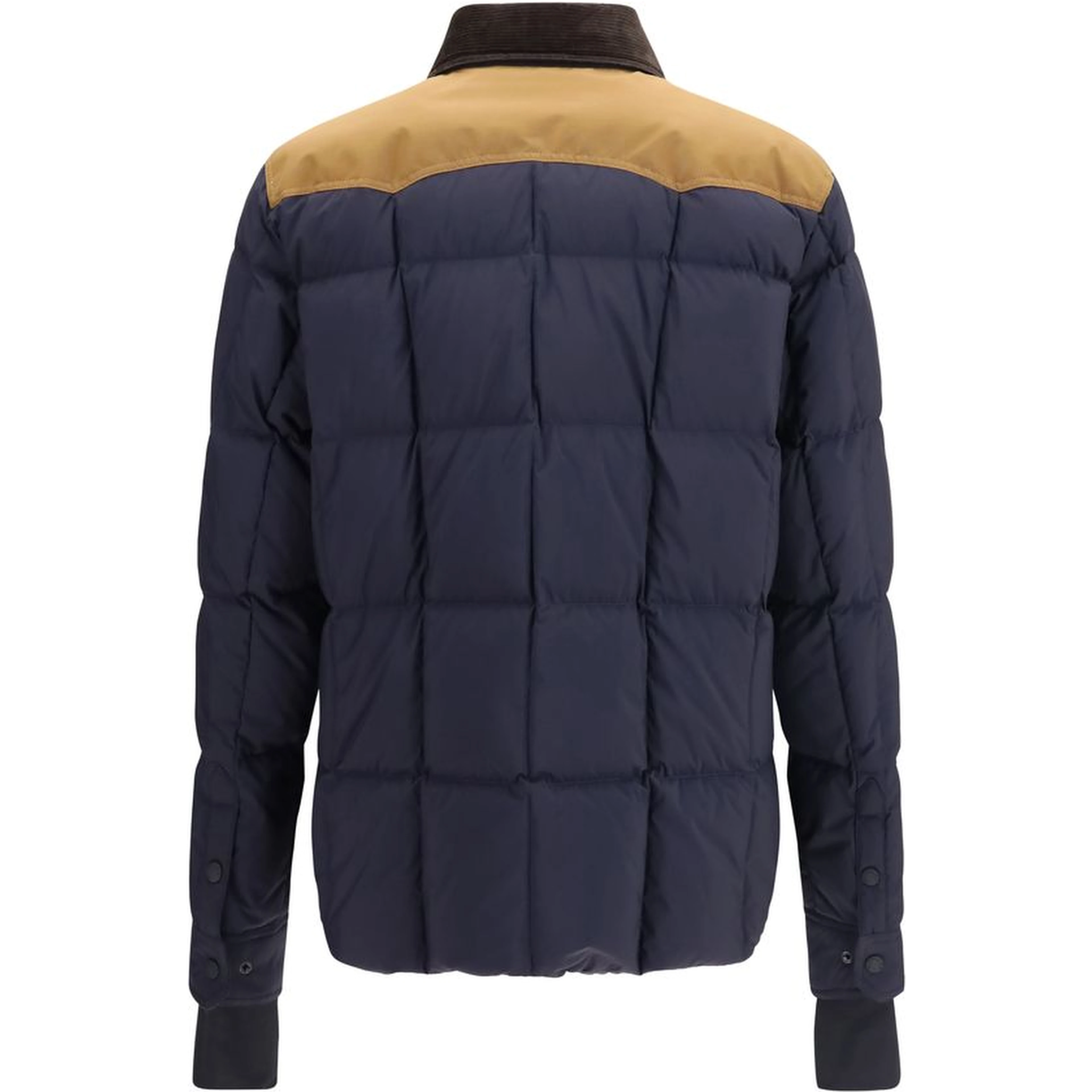 Blue Polyamide Full-Length Jacket