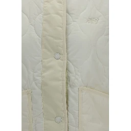 White Polyamide Sleeveless Jacket