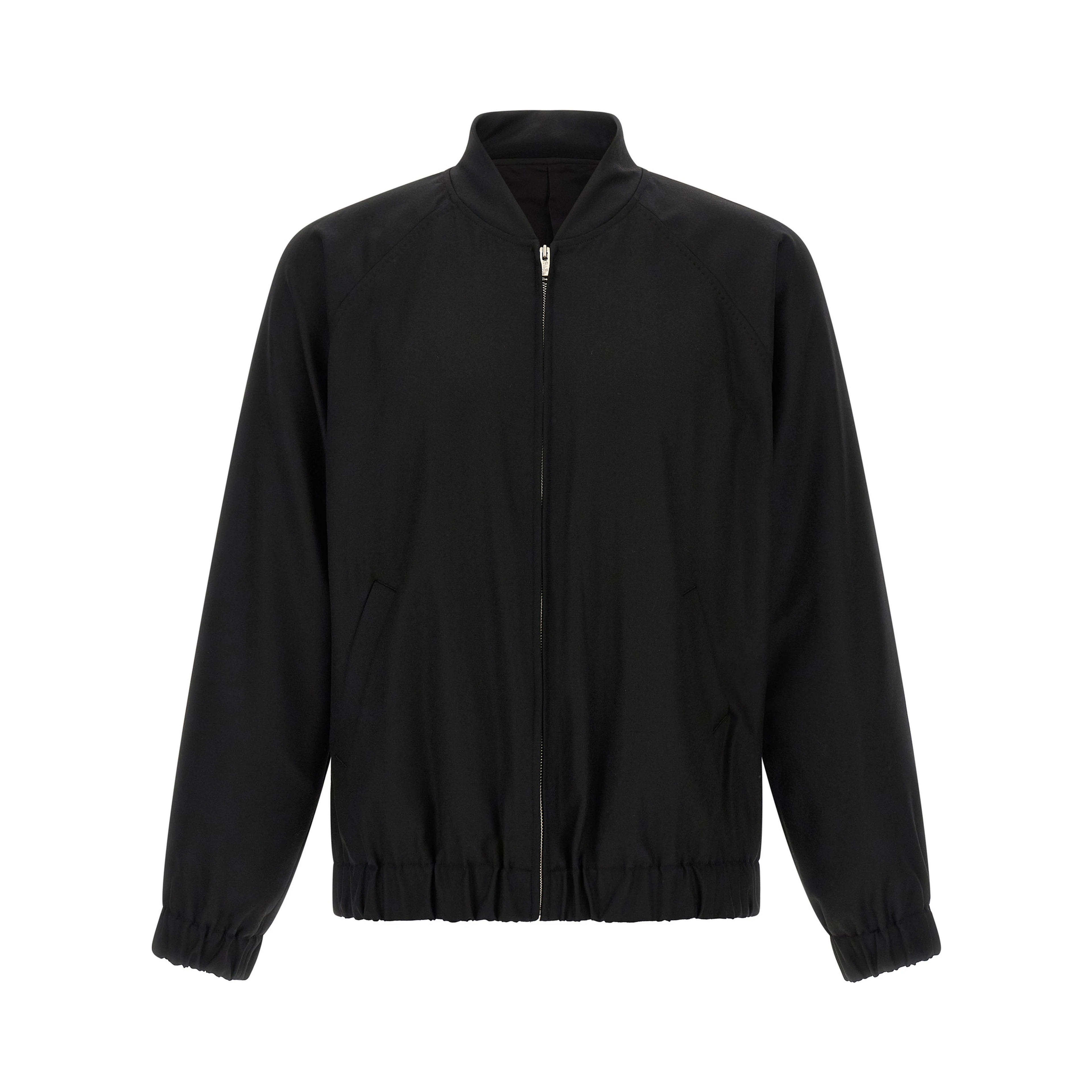 Black Wool Bomber