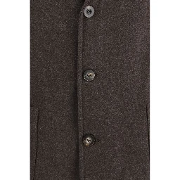 Brown Wool Oves Aries Full-Length Jacket