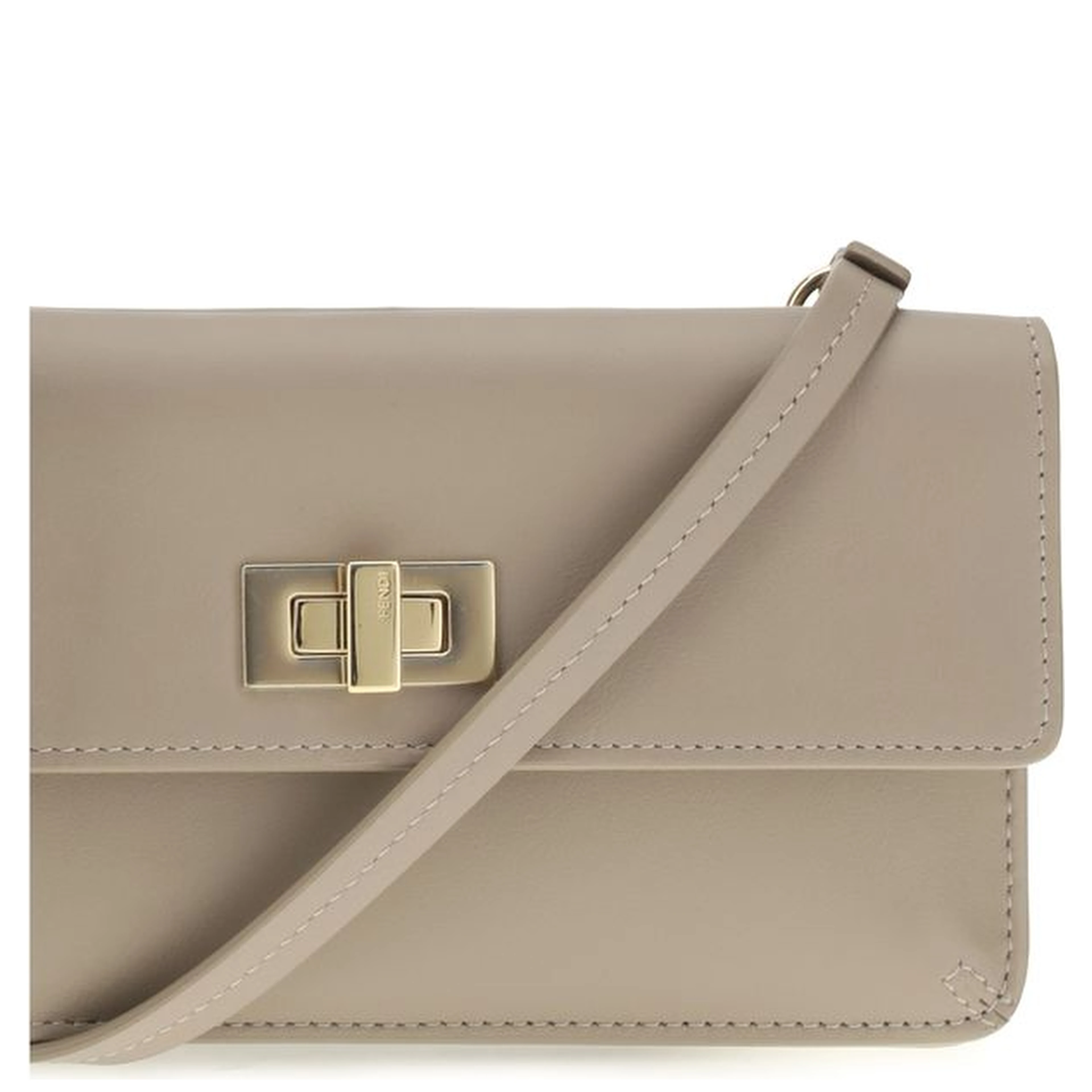 Beige Calf Leather Bos Taurus Wallet