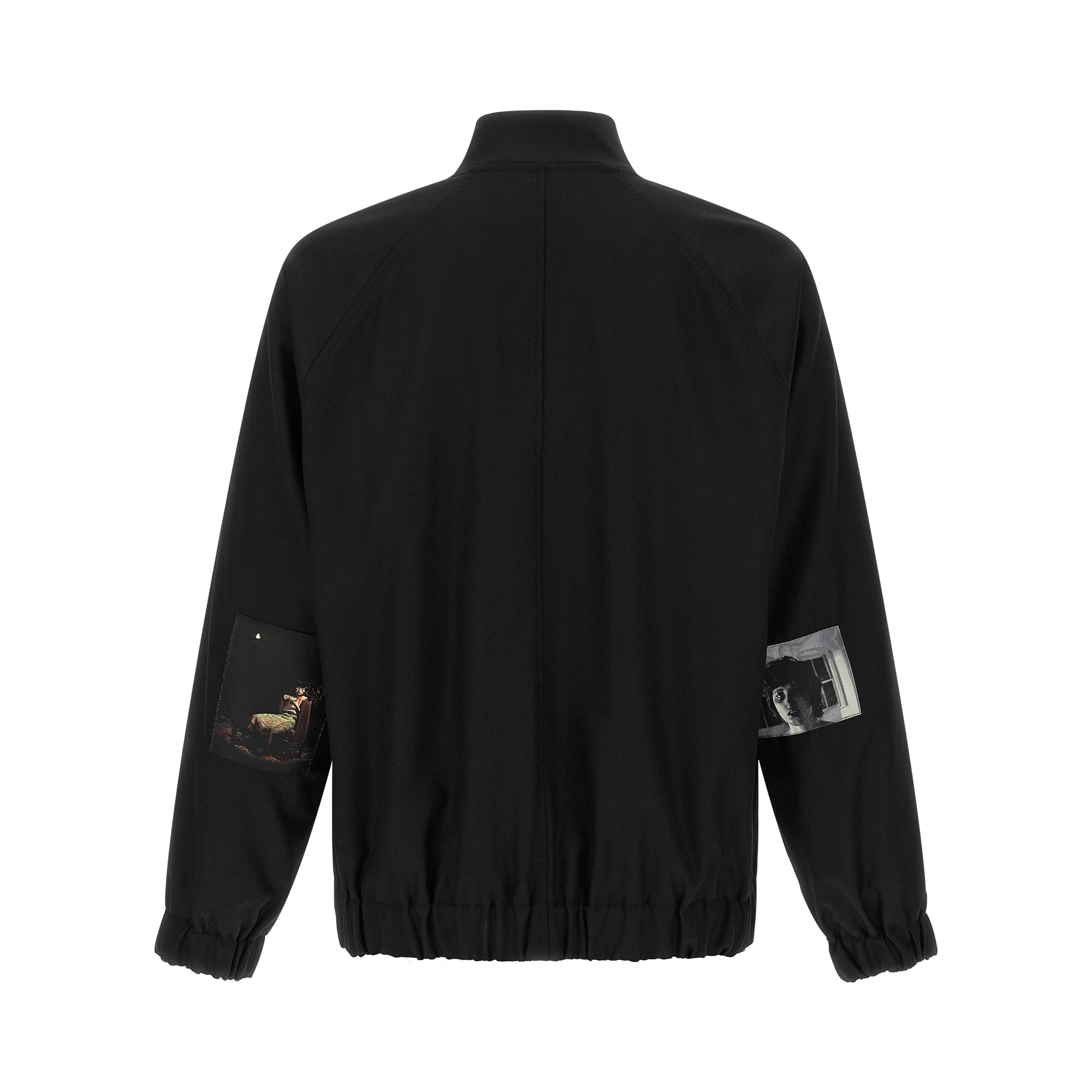 Black Wool Bomber
