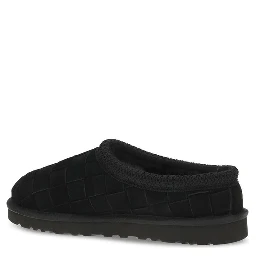 Black Suede Leather Mules