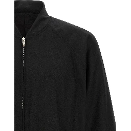 Black Wool Bomber