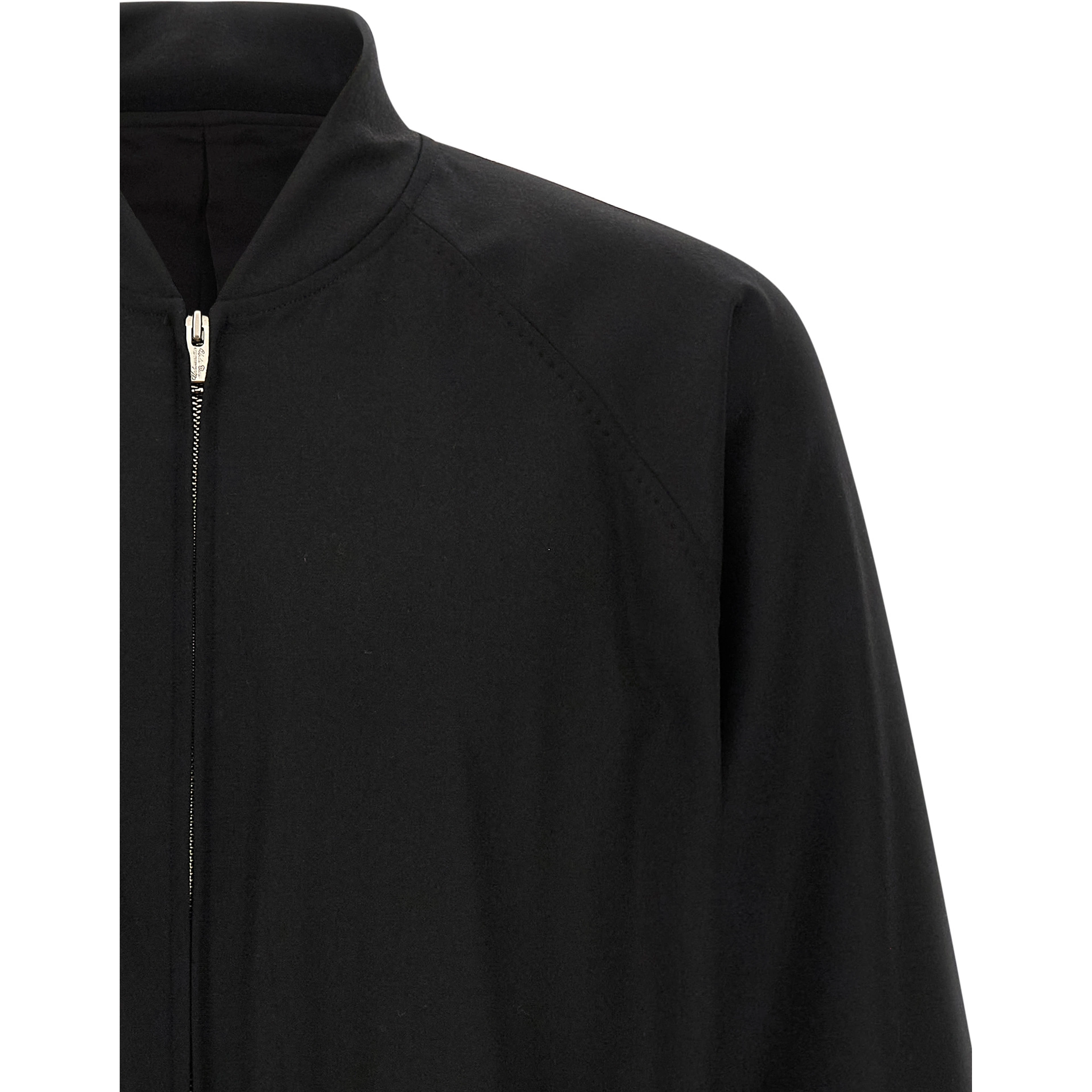 Black Wool Bomber
