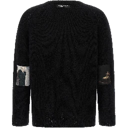 Black Wool Cardigan
